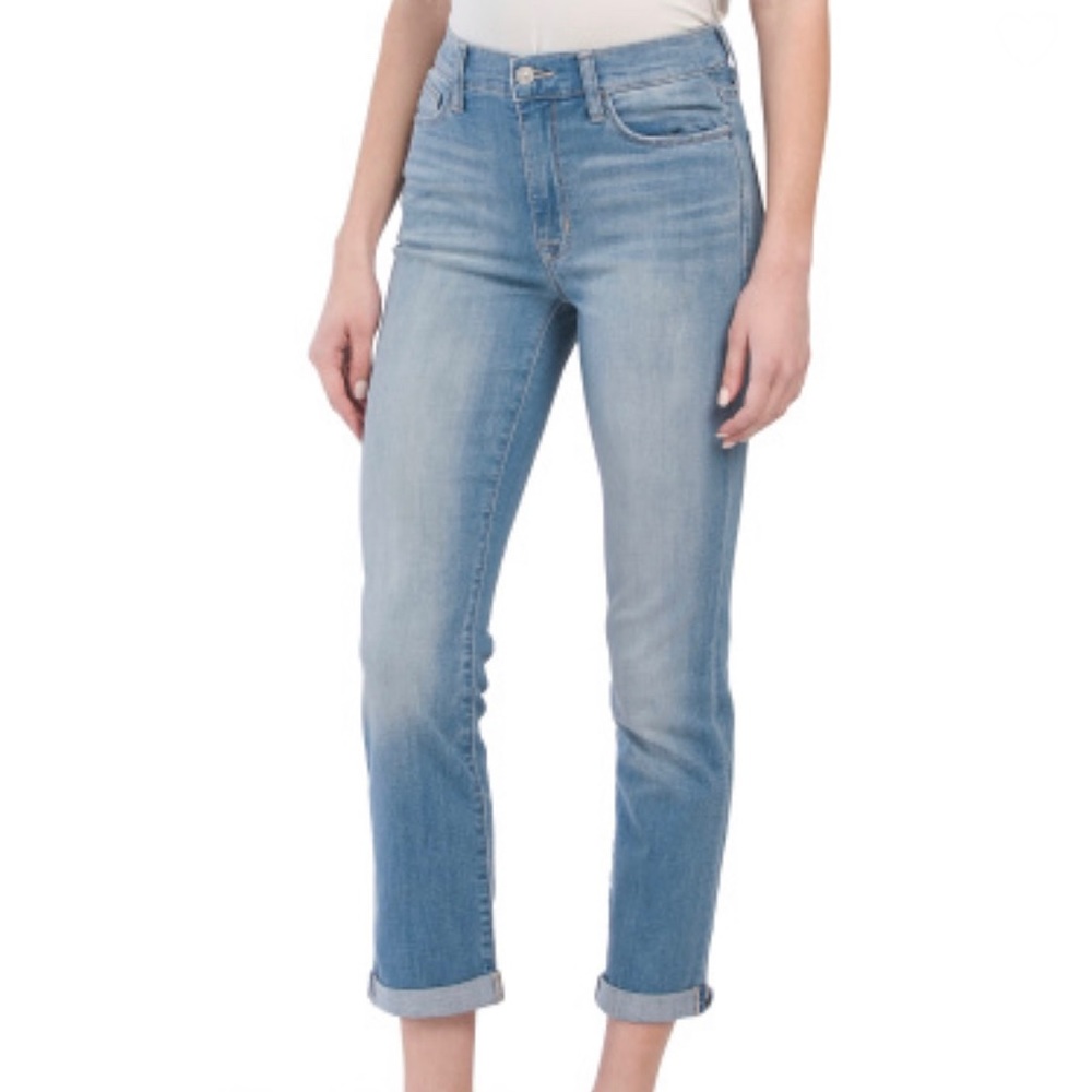 NWT Hudson Blair Daniella wash High Rise Straight Crop Jeans - 27